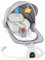 Baby Swing for Infants & Toddlers, Electric Bouncer with Remote Control, 3 Seat Positions, 5 Speeds, 5-Point Harness, Grey