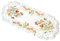 Orange Tulpen und Schmetterlinge Tischläufer Tischdecke Mitteldecke Deckchen gestickt (ca. 40x90 cm)