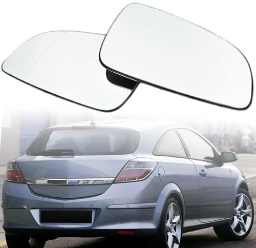 WRUHUA Cristal de Espejo Retrovisor para Opel Astra H 04+/GTC,TwinTop 05+, Cristal de Retrovisor Exterior Calefacción Impermeable,right-1pcs