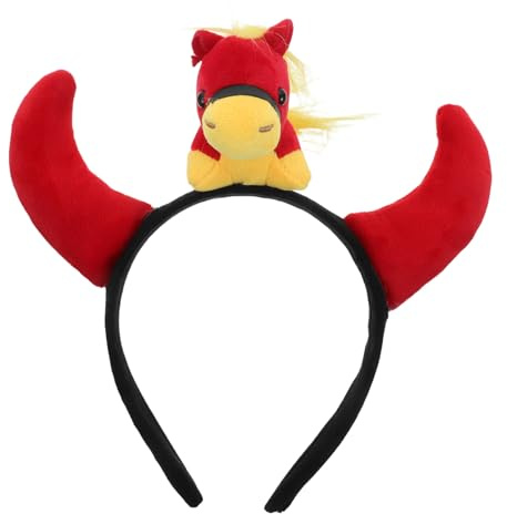 TOYZFRIENDY Haarband Für Pferdepartys Stirnband Kostüm Haarband Mit Sternzeichen Pferd Haarschmuck Für Pferdefeste Niedlicher Pferdehaarreif Haarreif Für Das Chinesische Neujahr