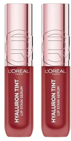 L'Oreal Paris DOUBLE Hyaluron Tint Lip Stain Serum - 521 Bordeaux Pleas 5ml