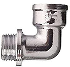 Cornat TEC386100 Coude 3/8'', Filetage Femelle/mâle, chromé, Multicolore