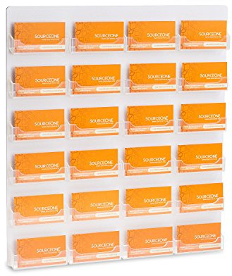 sourceone Premium 24 Pocket Wandhalterung Visitenkartenhalter