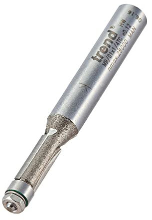 Trend Professional Miniature Trimmer Router Cutter Bit, 1/4 Inch Shank, 4.8mm Cut Diameter & 11mm Cut Length, Tungsten Carbide Tipped, MB/01X1/4TC