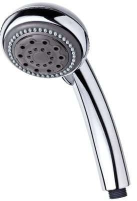 Blue Canyon Sirius Duschkopf, Hochdruck Wasserdurchfluss, Premium Kunststoff Duschkopf für Badewanne mit Antiblockdüsen, Maßgeschneidertes Baden mit 3 Modi Duschstrahl, Einfach zu installieren und zu reinigen (Chrom)
