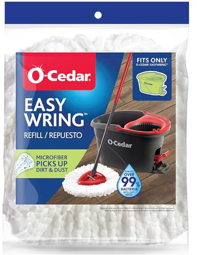 O Cedar fácil Wring Mop Refill, Blanco, 1