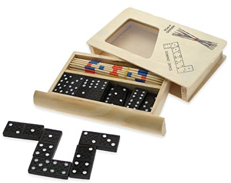 Teorema - Domino und Mikado Brettspiel, Mehrfarbig, VD40119