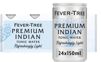 Fever-Tree Refreshingly Light Indian Tonic Water, 150ml, 8 Count (Pack of 3) (Total 24 cans)