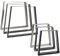 Natural Goods Berlin 2X Tischkufen TRAPEZ Design Möbelkufen V-Form Metall Tischbeine scandic | Loft Tischgestell aus Stahl | Tischkuven, (B60/80 x H72cm (Esstisch/Schreibtisch), Industrial)
