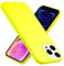 NALIA Étui en Silicone Néon Compatible avec iPhone 13 Pro Max Coque, Couleur Intense Anti-Derapante Doux Velouté, Mince Housse de Protection Coloré Anti-Choc Case Soft Cover Souple, Couleur:Jaune
