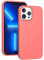 ARSUNOVO Custodia per iPhone 13 Pro Max 6.7 pollici, [antiurto] [antigraffio] Custodia in silicone liquido sottile protettiva paraurti Cover in gel di gomma per iPhone 13 Pro Max 6.7 2021 (Corallo)