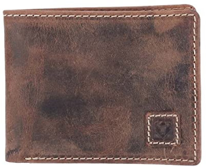 Urban Bull Leder Börse Querformat Hunter braun