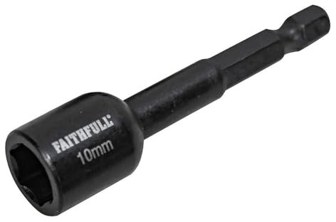 Faithfull FAISBMNUT10I Magnetic Impact Nut Driver 10mm x 1/4in Hex