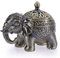 TOLIDA Brûleur d'encens Éléphant Vintage Métal Zinc avec Couvercle Bronze pour Maison