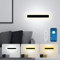 SUCIKORIO LED Wandleuchte Innen 40cm, Dimmbar 3000K-6500K Wandlampe 15W Modern Schwarz Led Wandleuchte 230V Flurlampe Wand mit Fernbedienung & APP für Schlafzimmer, Wohnzimmer