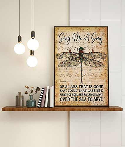 Lustiges Retro-Metall-Blechschild Skye Boat Song für Fan Outlander Poster Sing Me A Song Poster Musikliebhaber Poster Kunst Wandkunst Druck Geschenk Rustikale Wohnkultur Raumdekor Schild 20,3 x 30,5