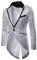 Darringls Herren Vintage Pailletten Frack Smoking Jacke Mittelalter Viktorianischen Männer Funkelnde Frack Blazer Vintage Uniform Karneval Fasching Halloween Cosplay Fit Anzug Fasching Kostüm