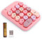 Jectse Mini Clavier Numérique sans Fil 2,4 G, pavé Numériquesans Fil Vintage, 18 Touches étanches pour la comptabilité Financière, Plug and Play