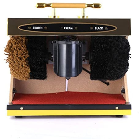 WQZStar Cireuse à Chaussures cireuse à Chaussures à Induction Automatique avec accoudoir à Main Banc à Chaussures Multifonction en Acier Inoxydable pour Les Occasions publiques Propre