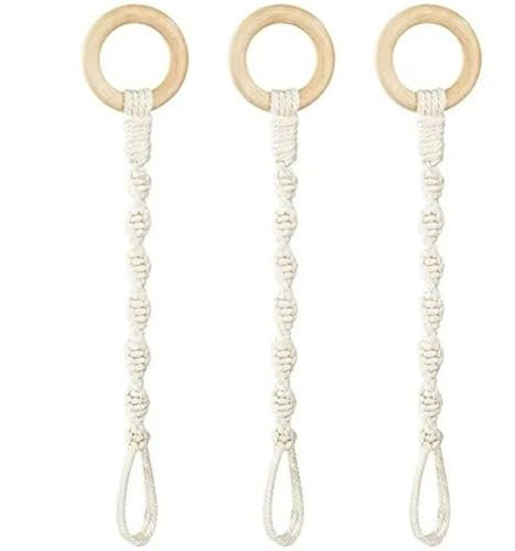 Glixoft 3 Pack Plant Hanging Extenders Macrame Plant Hanger Woven Plant Basket Hanger Rope Planter Holder Rope Plant Pot Holders