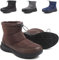 Hanani Stivali da Neve Uomo Invernali Stivaletti Foderato in Pelliccia Scarpe Comodo antiscivolo Caviglia Boots Marrone scuro 42EU