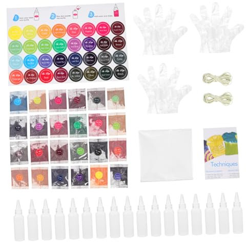 SEWACC 3sätze Bunte Farben Tie Dye Powder Für Für Erwachsene Bastel Und Partybedarf Für Kreative Projekte Und Halloween-Dekorationen