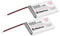 YELUFT 2 Stück 3.7V 1000mAh Lithium Polymer Wiederaufladbare Batterie 1S 1C LiPo-Akku mit Schutzplatte und Micro JST 1.25 Stecker für ESP32 Entwicklungsboard