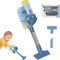 Kids Hoover Toy, Pretend Play Electric Vacuum Cleaner Toy Cordless with Flat Nozzle, Kids Sweepers Role- Playing (blue)
