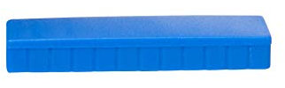 MAUL Magnete MAULsolid 54x19mm (10 Stück) | Mini Magnete aus Kunststoff mit hoher Haftkraft | Starke Magnete für Whiteboard und Magnettafel | ideal für Büro, Homeoffice und Werkstatt | Blau