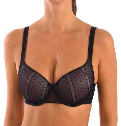 Selene NICOLE, Sujetador Copa Foam con Aros Para Mujer, Negro, ES 95C