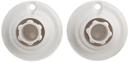 Kleine Wolke Endstück für Duschvorhangstange Farbe Weiss 6 cm Ø 2 5mm 2 Stück