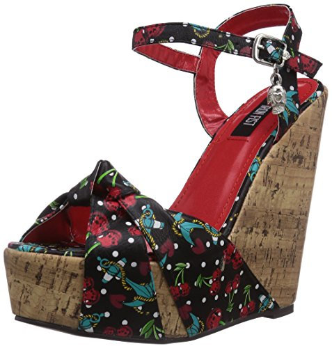 Iron Fist Cherry Glazer Wedge, Damen Knöchelriemchen Pumps, Schwarz (black),42 EU