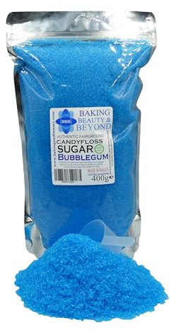 Baking Beauty and Beyond Premium Candy Floss Sugar 400g - Bubblegum Flavour