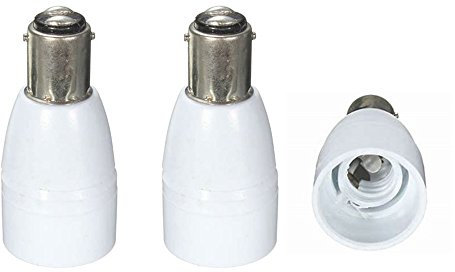 B15 to E14 Lamp Light Bulb Socket Base Adapter Converter,TWDRTDD Small Bayonet SBC B15 to Small Screw SES E14 Light Bulb Holder Adaptor Converter (3-Pack)