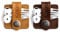 TOPHOME Cord Organizer Earbud Holder Earphones Headphones Winder Keeper Earbuds Case Storage Wrap Headset Genuine Leather Cable Organizer (Yellow+Coffee, Set of 2)