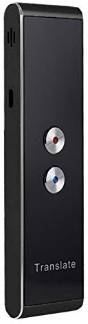 Faderr Appareil de traducteur de langue, traducteur instantané prend en charge plus de 30 appareils de traduction IA bidirectionnelle, voix/texte/enregistrement/traduction instantanée (noir)