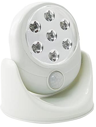 Easylife 360° Motion Light and Spotlight, Battery-Operated Bright White Light with Motion Sensor for Indoors or Outdoors, Cordless Safety and Security Light, No Electricity Needed, H15.5cmxDia.12.5cm