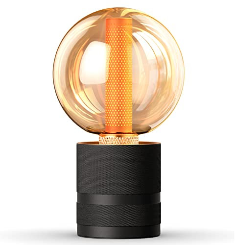 ESOP Lampe de Bureau Vintage Noire Industrielle E27 - Lampe de Chevet 1.5M Filaire pour Salon, Chambre, Bureaux, Café - Ampoule Non Incluse