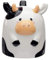 Caribou Living Upside Down Cow Mug Cup Novelty Black & White Ceramic 500ml for Hot Drinks Tea Coffee Hot Chocolate