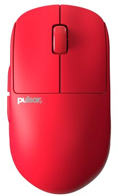 Pulsar Gaming Gears X2H Wireless Gaming Mouse, Mini, Red