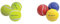 Schildkröt® Freizeit-Tennisbälle, 3 Stück & Soft Bälle, 3er Set (gelb, rot, blau), Ø7cm, weicher PU-Schaum, guter Absprung, für Beachball, Beachtennis etc., 970046