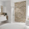 Schulte 1 panneau mural 150 x 255 cm, surface 3.82 m², épaisseur panneau 3 mm, revêtement salle de bain douche, résistant aux rayures, parement clair, DécoDesign, livré avec adhésif double face