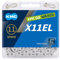 Fahrrad Kette, KMC Fahrradkette, X11EL Ti-N silber, 1/2 x 11/128, 118 Glieder, 11-fach, waxed, silber