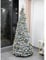 I-TOTAL® - Albero di Natale Finto Pieghevole Innevato con Palline Oro 180 x 72 cm