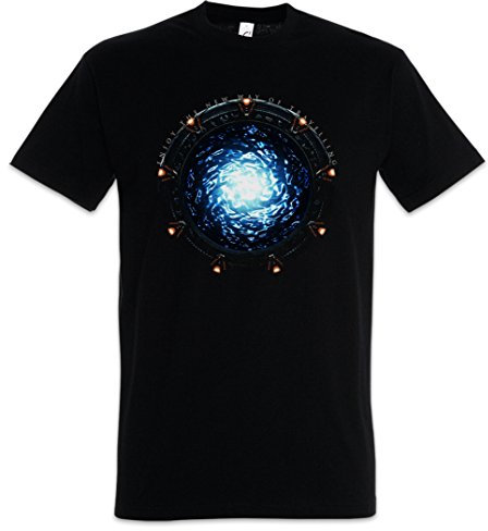 Urban Backwoods Star Portal Herren T-Shirt Schwarz Größe 3XL