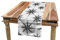 ABAKUHAUS Kompass Tischläufer, Monochrome Windrose, Esszimmer Küche Rechteckiger Dekorativer Tischläufer, 40 x 180 cm, Grau Weiß