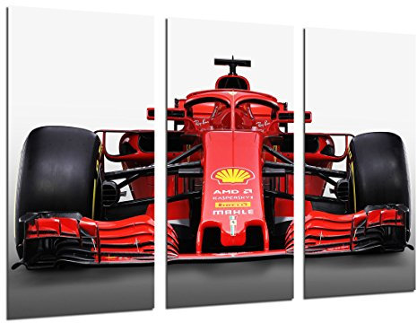 Cuadros Cámara Fotoposter 97 x 62 cm, Ferrari F1, Sebastian Vettel, Kimi Raikkonen, Dekoration für Zuhause, Büro, Schlafzimmer, Küche, Diele