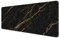 Dynippy Tapis de souris de jeu fin et étendu (80 x 30 x 0,2 cm) avec bords cousus Grand tapis de souris long XXL pour clavier et tapis de souris pour jeux vidéo, bureau et maison – Marbre noir