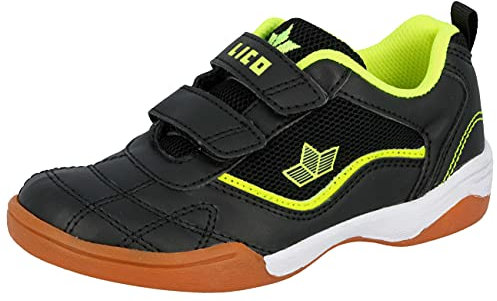 Lico Unisex Kinder Sloan V Hallenturnschuhe, Schwarz Lemon, 32 EU