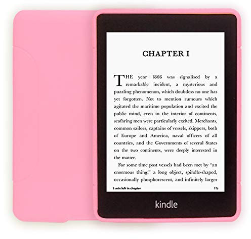 Youngme Étui de protection fin en gel TPU pour Kindle Paperwhite 10ème génération 2018 Rose